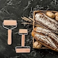 Miniatyrbillede 7 af 7: Rullepind pizzavals dejrulle T-form og H-form lavet af bøgetræ til bagning, KLB