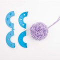 Miniatyrbild 6 av 8: Paket med 8 Pompom Maker 4 Storlekar Bobble Maker för Hantverk Fluff Ball Weaver Kit
