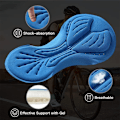 Miniatyrbillede 7 af 8: Mænds cykelshorts med 3D sædepolstring, hurtigtørrende, grå, størrelse L