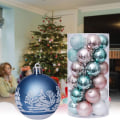 Miniatyrbilde 3 av 4: Julekuler 30 bøtter med skinnende matte julekuler KLB
