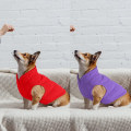 Miniatyrbilde 5 av 5: Stretch Polar Fleece Hundevest Hundegenser Varm Genser Fleece Rød + Lilla