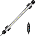 Miniatyrbild 2 av 2: LED-akvarielampa, Nedsänkbar Akvarielampa med Automatisk På/Av-Timer, Färgväxlande Blå och Vit LED-belysning för 30-50 cm Akvarier