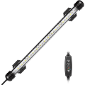 Miniatyrbillede 2 af 2: LED Akvarielampe, Neddykkelig Akvarielampe med Automatisk Til/Fra Timer, Farveskiftende Blå og Hvid LED Belysning til 30-50cm Akvarier