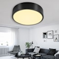 Miniatyrbillede 6 af 8: Moderne runde LED-loftslampe lavet af akryl til stuen KLB