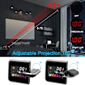 Miniatyrbild 5 av 5: Projektion, LCD-projektionsdigitalklocka, USB-laddning
