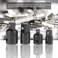 Miniatyrbilde 2 av 8: 4-delt krom-vanadin adapterpanne- og reduksjonssett - 1/4\", 3/8\", 1/2\" KLB
