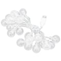 Miniatyrbillede 3 af 8: USB-lyskæde, 20 LED'er, krystalboble, sfærisk, dekorativ KLB