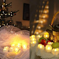 Miniatyrbillede 5 af 5: LED-stearinlys med timer, pakke med 12 batteridrevne LED-stearinlys, 6 timer tændt og 18 timer slukket