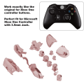 Pikkukuva 5 / 8: Täydelliset painikesarjat Xbox One / Elite -ohjaimelle (3,5 mm sähköpinnoitettu vaaleanpunainen KLB