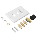 Miniatyrbild 2 av 8: Multimediauttag, HD-multimedia gränssnitt, 3RCA, VGA, koaxial KLB