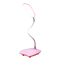 Miniatyrbillede 1 af 5: LED-opladningslampe til studerende, kontor, skrivebord, USB-lampe kan være lyserød
