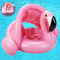 Pikkukuva 1 / 6: Flamingo-vauvauintirengas aurinkosuojalla, vauvauinnin apuväline, vauvauintirengas KLB