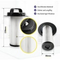 Miniatyrbillede 3 af 5: Reservefilter til Philips støvsuger FC9200/9202/9204/9206/9208/9209 Hypa filter