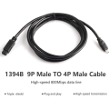 Miniatyrbilde 6 av 8: IEEE 1394 Firewire 800 til 400 Firewire Firewire 9 til 4 datakabel 1394 kabel KLB