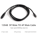 Miniatyrbillede 6 af 8: IEEE 1394 Firewire 800 til 400 Firewire Firewire 9 til 4 datakabel 1394 kabel KLB