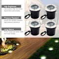 Miniatyrbillede 4 af 5: LED indbyggede spotlights til udendørs brug, 4 stk., 3 W, IP67, LED indbyggede spotlights