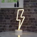 Pikkukuva 4 / 7: LED-salamavaloneonvalokyltit neonkyltit lamput salamavaloneonvalot lämmin valkoinen KLB