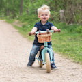 Miniatyrbillede 6 af 7: Cykelkurv til børn, forreste styrekurv, flettet kurv i pil, hængende kurv