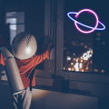 Miniatyrbillede 5 af 5: Planet Neon Skilt LED Skilte Pink Blå Neon Lys Skilt Planet Neon Skilt til Børneværelse Soveværelse Julegave Vægdekoration