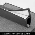 Miniatyrbillede 4 af 5: 120*30*15cm Non-Woven Foldbar Skoreol (Grå & Sort) - Hængende Skoreol med 10 Bokse - Bøjle er Perfekt til Opbevaring af Punge, Tasker eller Sko