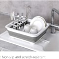 Miniatyrbilde 5 av 7: Sammenleggbar oppvaskstativ grå/hvit - oppvaskstativ, oppvaskstativ KLB