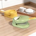 Miniatyrbillede 6 af 6: Dumplingform, simpelt værktøj til dumplingproducent og dumplingpresse, grøn