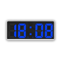 Miniatyrbild 1 av 2: Stor LED-display för sovrum: elektrisk väckarklocka med snooze-funktion