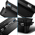 Miniatyrbillede 6 af 7: USB-hub til PS4 Slim 4-port USB-opladningsstationadapter (1USB 3.0, 3USB 2.0) med