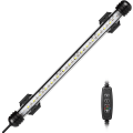 Miniatyrbild 1 av 2: LED-akvarielampa, Nedsänkbar Akvarielampa med Automatisk På/Av-Timer, Färgväxlande Blå och Vit LED-belysning för 30-50 cm Akvarier