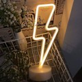 Miniatyrbillede 3 af 5: LED Blinkende Skilt Formet Dekorationslys Varmt Hvid