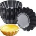 Miniatyrbilde 4 av 6: Pakke med 14 eggtartformer, non-stick tartletformer, gjenbrukbare