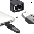 Miniatyrbillede 6 af 8: FireWire IEEE 1394 Type A 400 6-pin hun til 1394 Type B 800 9-pin