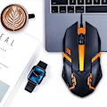 Miniatyrbillede 7 af 8: Kablet USB-mus Optisk RGB Computer-mus 1200DPI til kontor