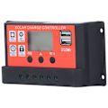 Miniatyrbild 2 av 8: 10A 12V/24V PWM LCD Solcellsladdningsregler Regler KLB