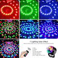 Miniatyrbilde 6 av 8: Discokule LED-festlampe musikkstyrt diskolys effekter diskolys med USB KLB