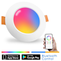 Miniatyrbillede 1 af 5: Farverig LED Spot Indbygget Loftslampe Smart Rund RGB Indendørs Belysning Dæmpbar