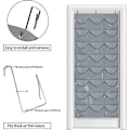 Miniatyrbild 4 av 5: 24 Djupa Fickhatthylla - Hat Organizer - Hatthållare för Basebollkepsar, Synlig Hatthållare - Basebollkepshylla för Väggdörr med 3 Krokar