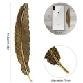 Pikkukuva 4 / 8: Metal Feather Bookmarks Simple Elegant and Thin Feather-shaped Bookmarks KLB