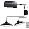 Miniatyrbilde 1 av 5: Solcelled hengende lamper for utendørs, 2 stk solcellelamper for utendørs