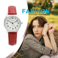 Miniatyrbillede 6 af 6: Dameur i læder - Fashion Casual Watches Roman Red