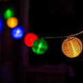 Pikkukuva 6 / 6: 30 värikkään LED-tähtivalon lampion/lyhtykoristepaketti puutarhaan, joulujuhliin