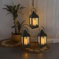 Miniatyrbillede 2 af 7: Retro lanterne med LED-lys, retrodesign og flammeeffekt, indendørs IP20, KLB