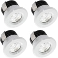 Pikkukuva 1 / 5: 4 kpl:n LED-upotusvalaisinsarja 3W lämmin valkoinen mini LED-valonheittimet myymäläikkunoille, koodi