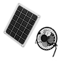 Miniatyrbillede 2 af 8: 10W solcellepanel laderkit med ventilator, dobbelt USB KLB