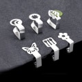 Miniatyrbillede 5 af 6: Stykke rustfrit stål dugklips, grafisk dugklips, høj elasticitet, m