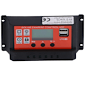 Pikkukuva 6 / 8: 20A 12V 24V PWM aurinkokontrolleri älykäs LCD-lataus KLB