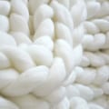 Miniatyrbilde 4 av 4: Grovt strikket rutete teppe i grovt strikket rutete strikket teppe håndvevd grovt ull sofateppe grovt ull teppe rutete 80X100,Beige KLB