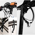 Miniatyrbillede 3 af 8: Cykel Lås, Kæde Lås, Mini Bærbar, Ren Sort