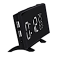 Miniatyrbild 3 av 7: Trefärgad projektor klockradio, USB digital väckarklocka, termometer och hygrometer