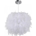 Miniatyrbillede 2 af 2: Hvid fjerlampe i kugleform - E27 40W - Til soveværelsesdekoration - Børnegave